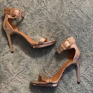 Gold Stiletto Sandals